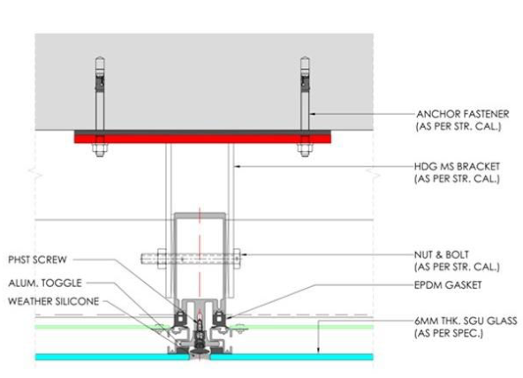 semi unitized curtain wall